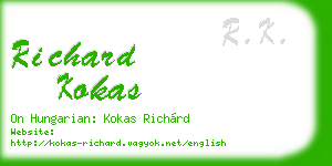 richard kokas business card
